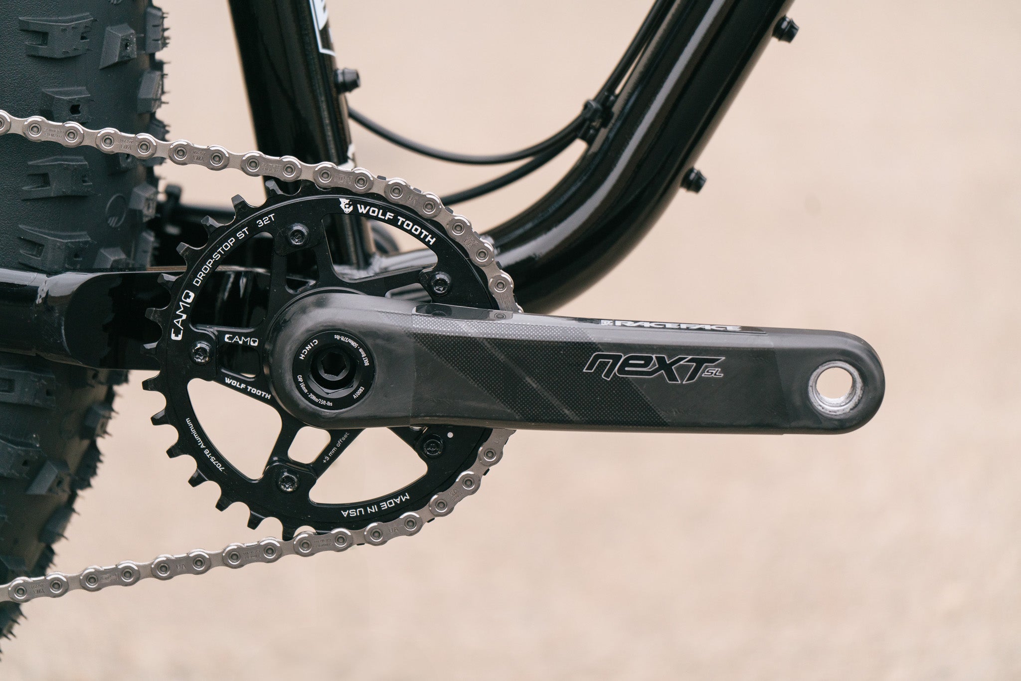 Arctodus - Black/Silver - Medium - Paint Blem/Demo w/ 1x12 SLX, carbon cranks, Fox dropper, studded tires