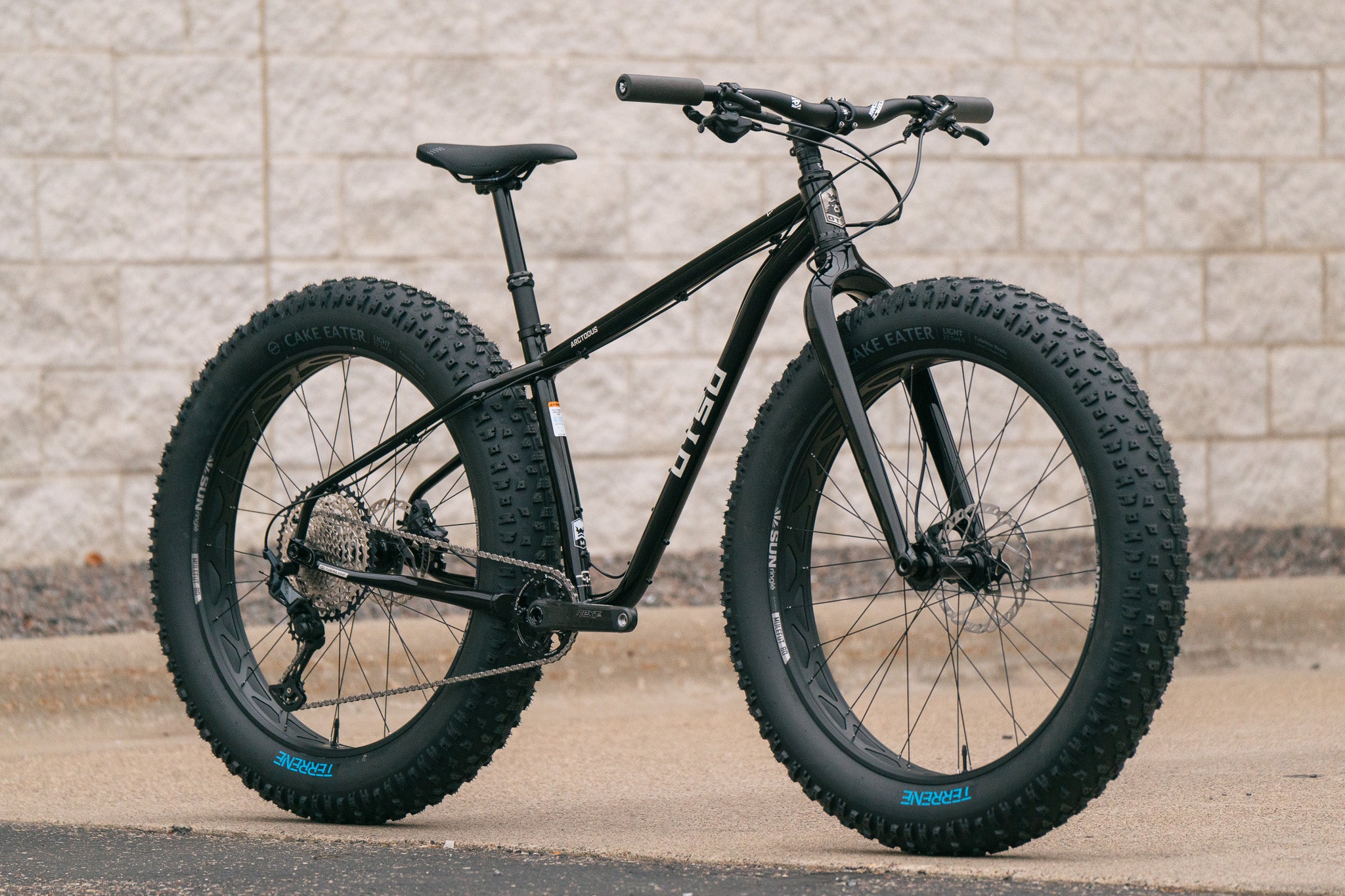 Arctodus - Black/Silver - Medium - Paint Blem/Demo w/ 1x12 SLX, carbon cranks, Fox dropper, studded tires