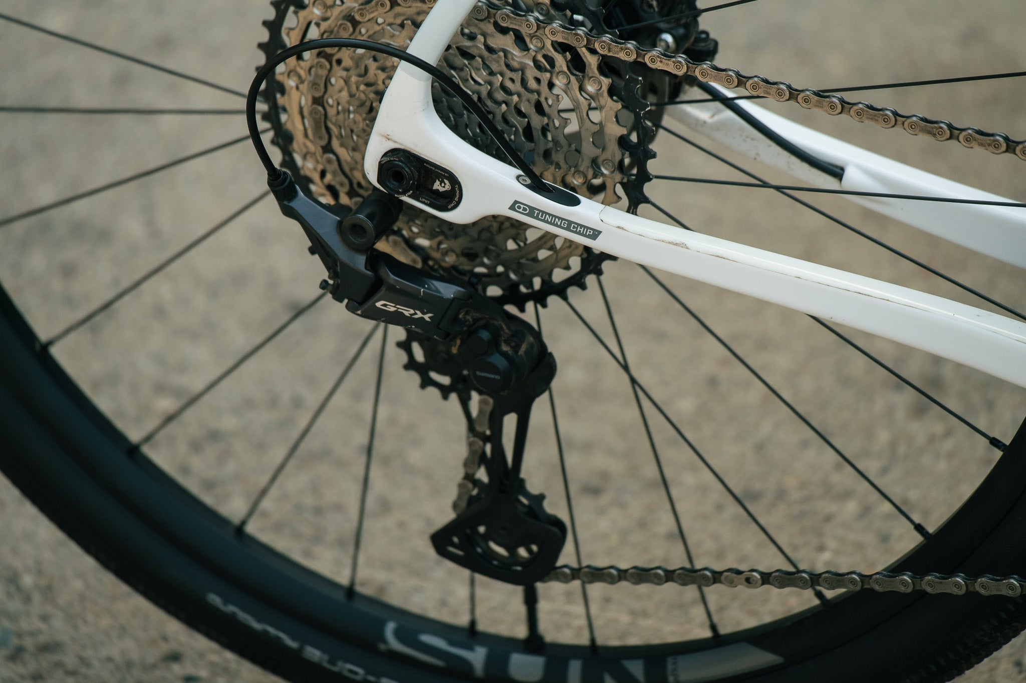 Waheela C White & Cool Gray - Large - 1x12 Shimano GRX 800 - Demo