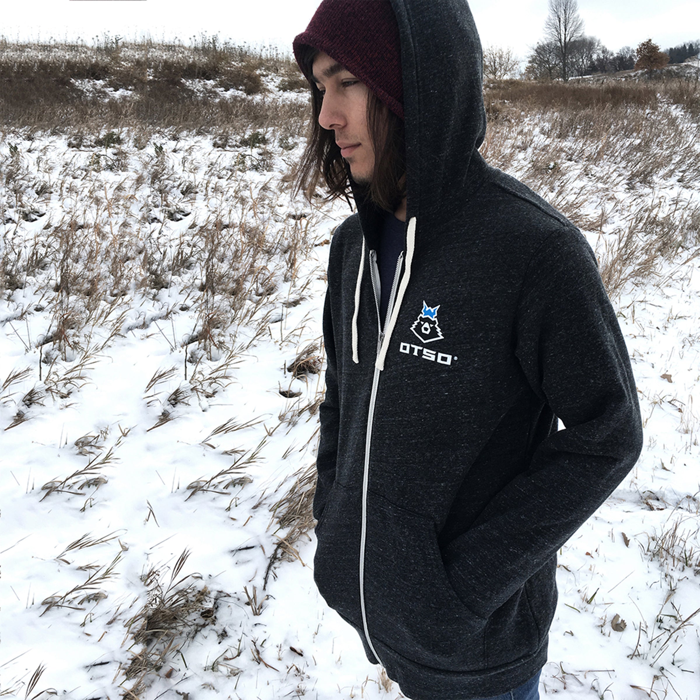 Otso Hooded Full-zip Sweatshirt Front