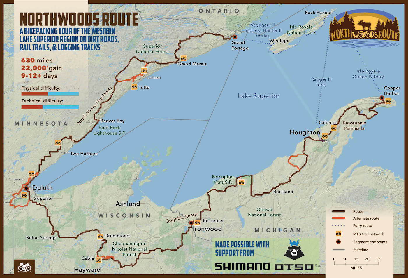 Bikepacking Roots releases the 600-mile Northwoods Route