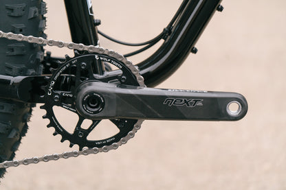 Arctodus - Black/Silver - Medium - Paint Blem/Demo w/ 1x12 SLX, carbon cranks, Fox dropper, studded tires