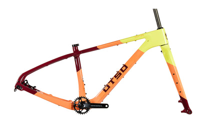 Fat Bike Voytek Otso Winter snow riding, Neon Sunrise color Frame