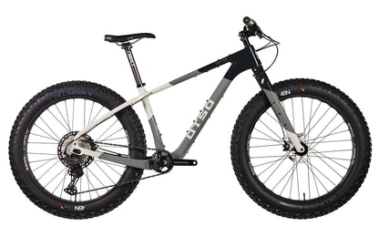 Fat Bike Voytek Otso Winter snow riding, Tonal Slate color side view