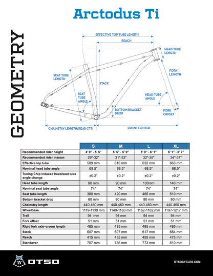 Arctodus Ti Custom Bike Configurator