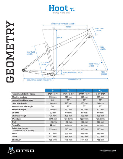 Hoot Ti Custom Bike Configurator