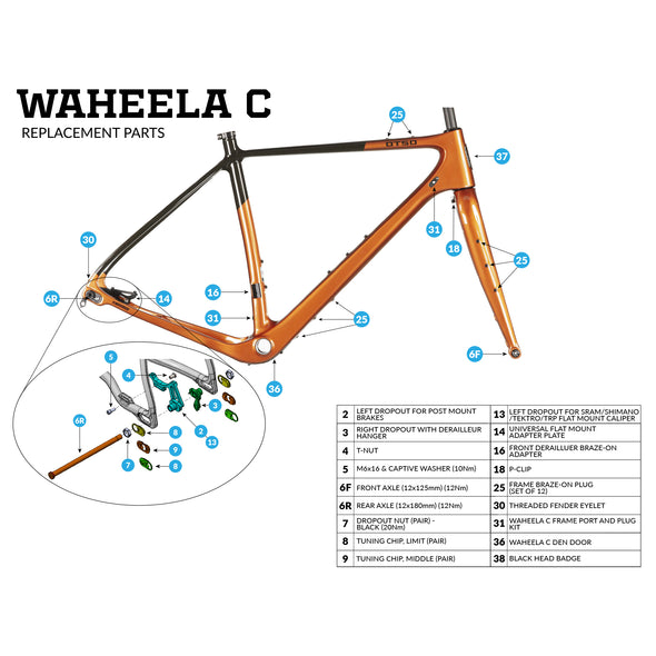 Waheela C Replacement Parts