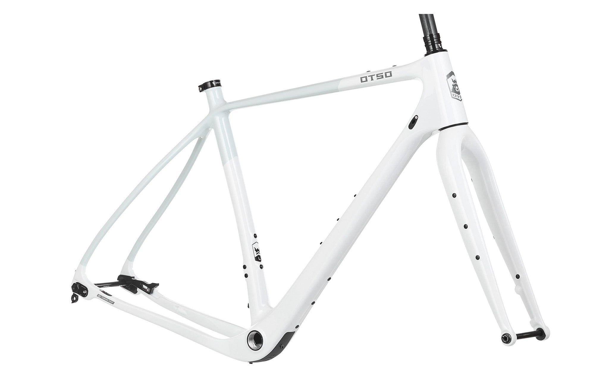 Otso Waheela C ultralight EPS molded carbon frame, gloss white/coolgray