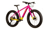 Fat Bike Voytek Otso Winter snow riding, Pink sunflower color 3Q view Jumbo Jim tires